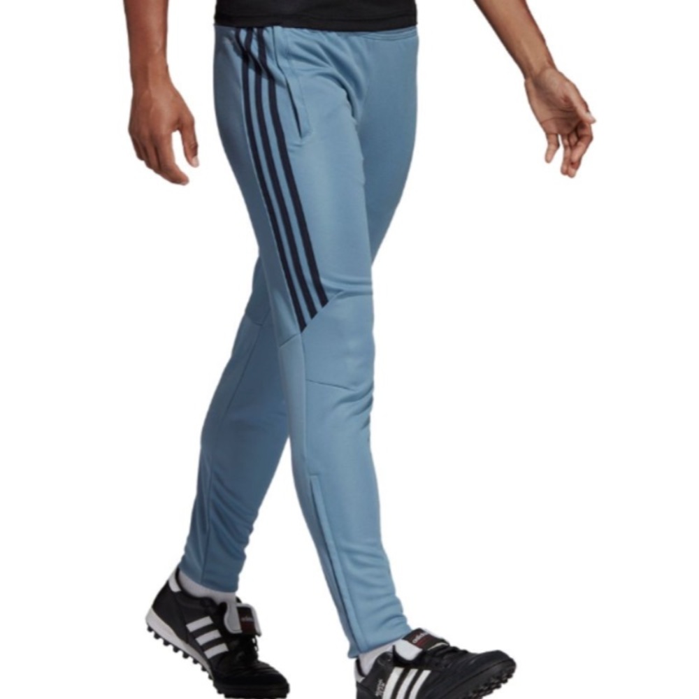 NWT TEAL ADIDAS PANT. Black racing stripes. Xl